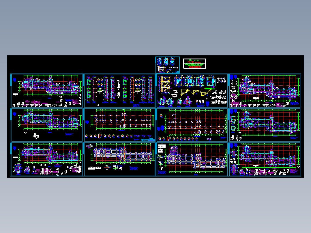西安某大学框架教学楼结构图