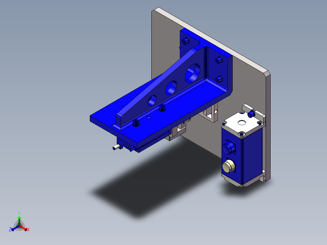 产品切割机构正等轴测图