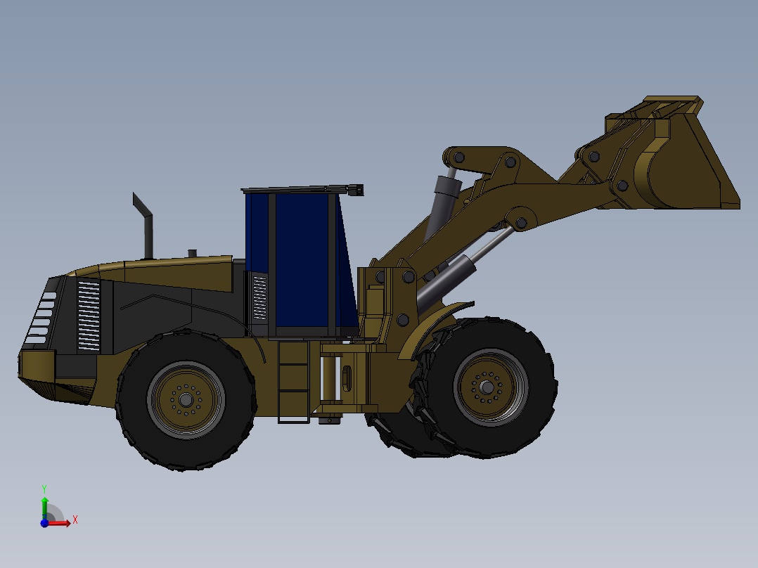日立Z220装卸机前视图