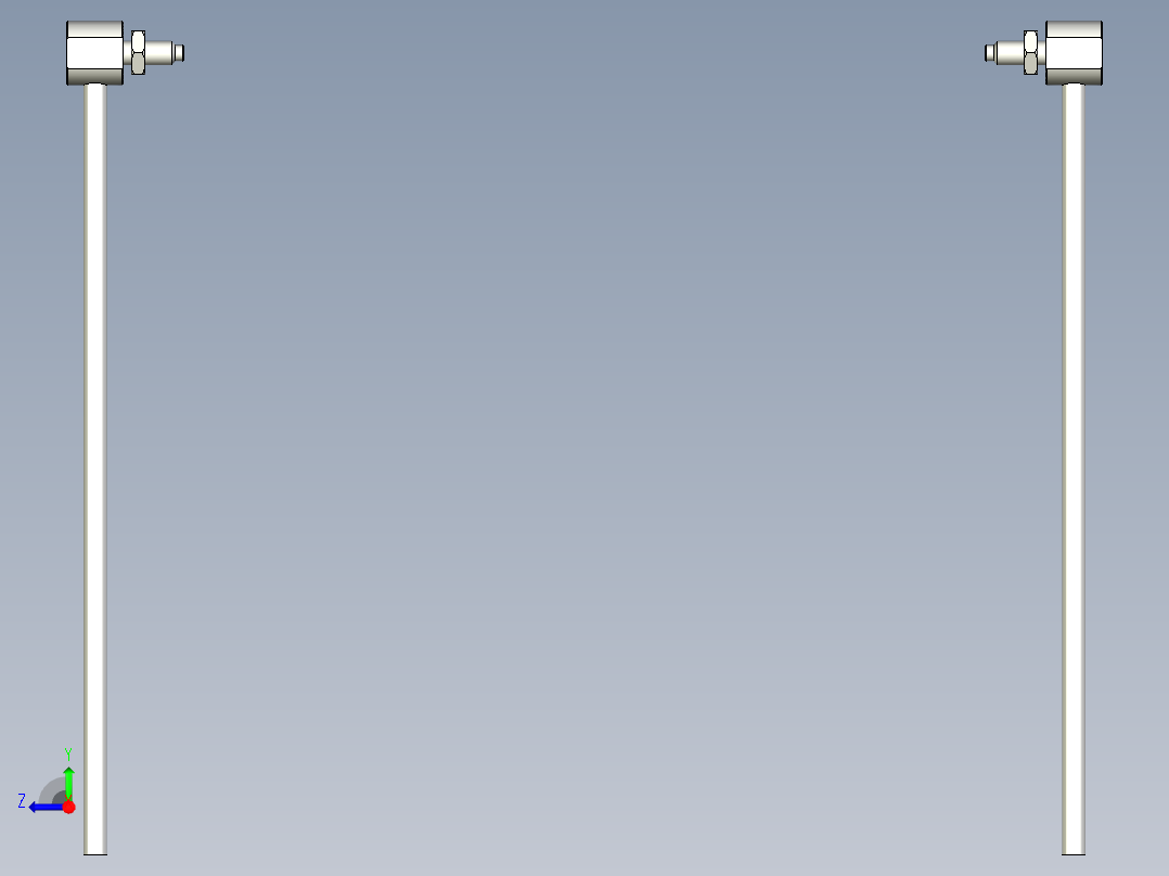 耐高温玻璃光纤_对射型FT-GWY320_3D右视图
