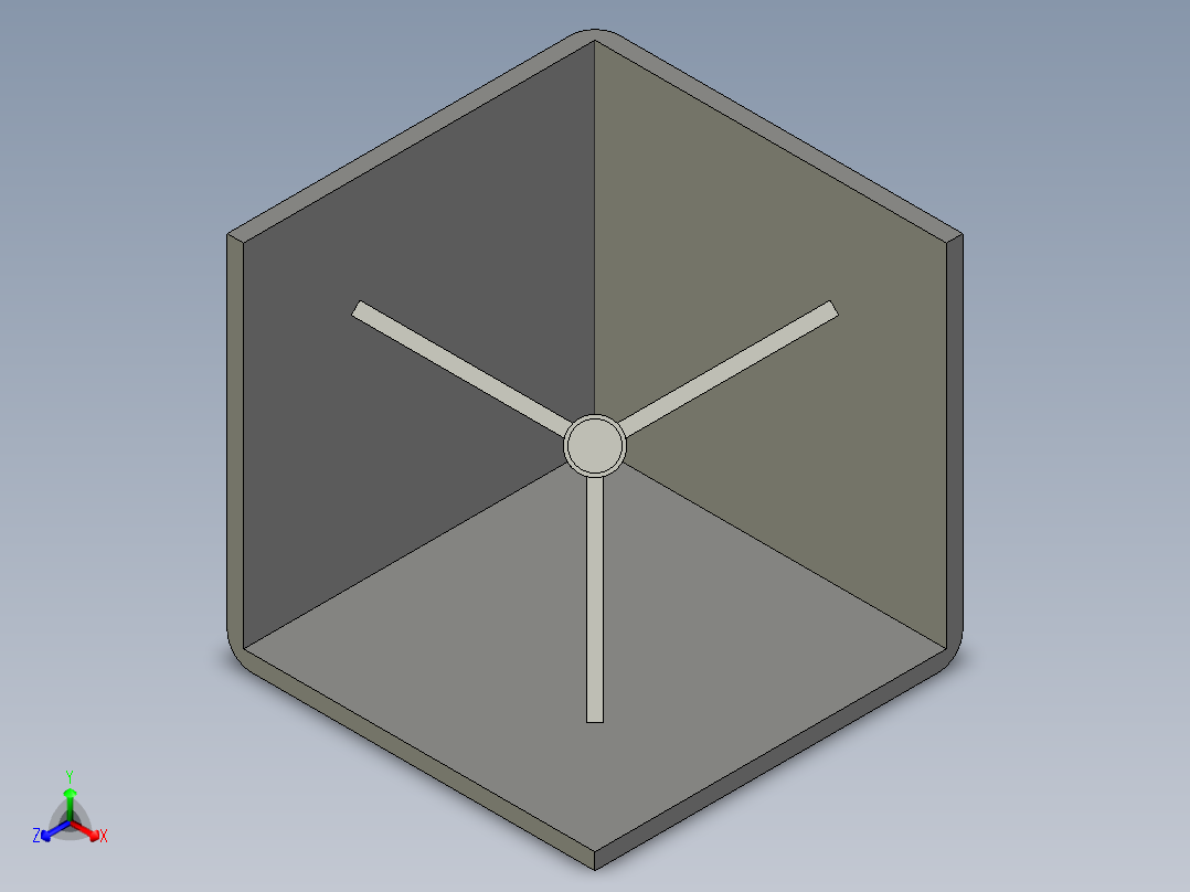 型材-BR 45X45 CORNER BRACKET SQUARE CAP 3842517291正等轴测图