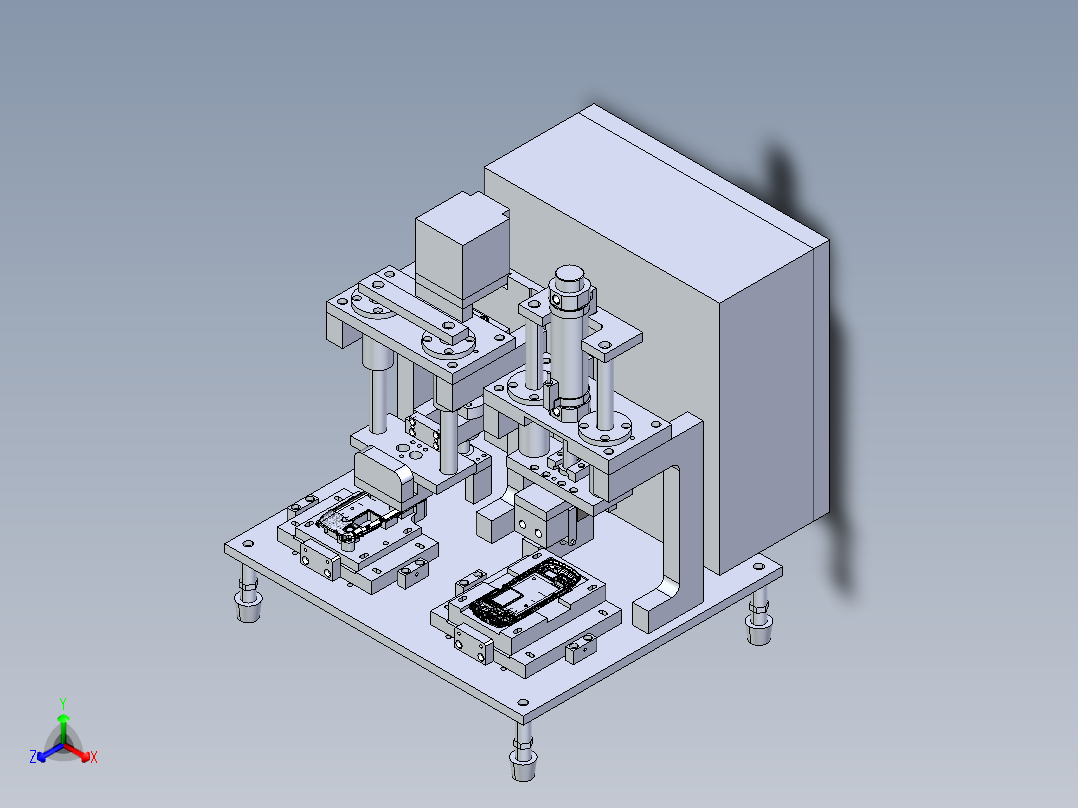 手机壳测试治具正等轴测图