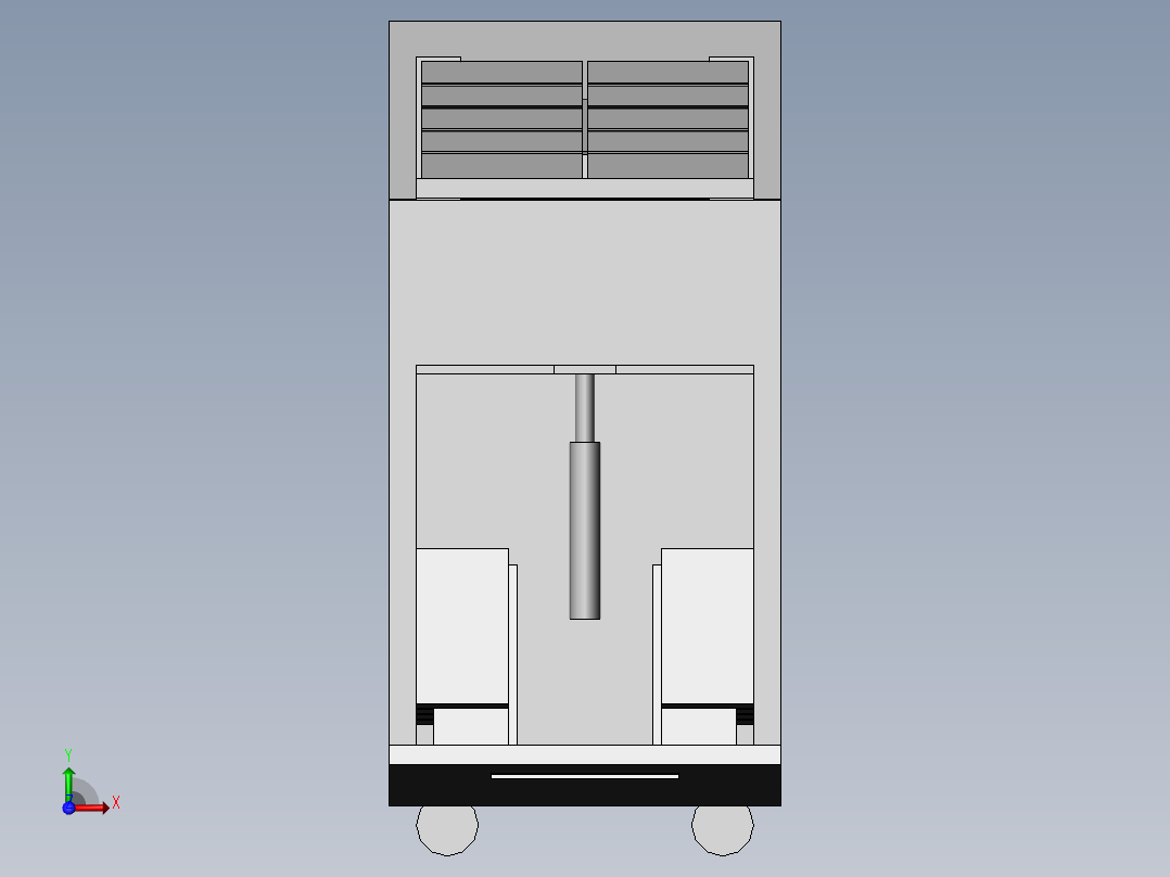 智慧园区用太阳能供电系统前视图