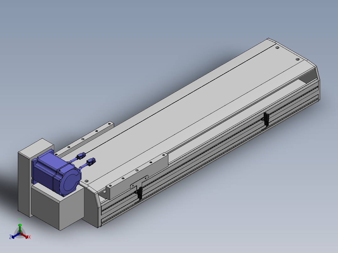 精密模组MT220-L150-500-LU-M75-C4正等轴测图