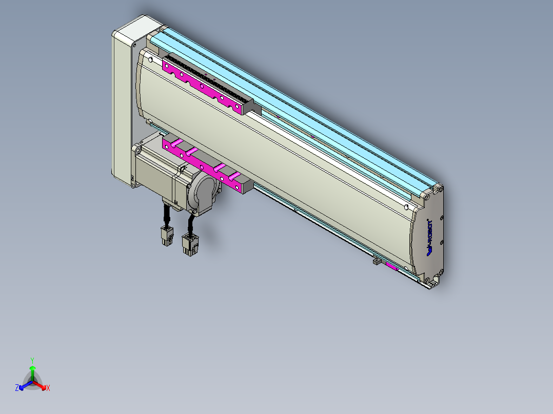威洛博QF14-Lxx-C-S240-BL-ZP40-C3正等轴测图