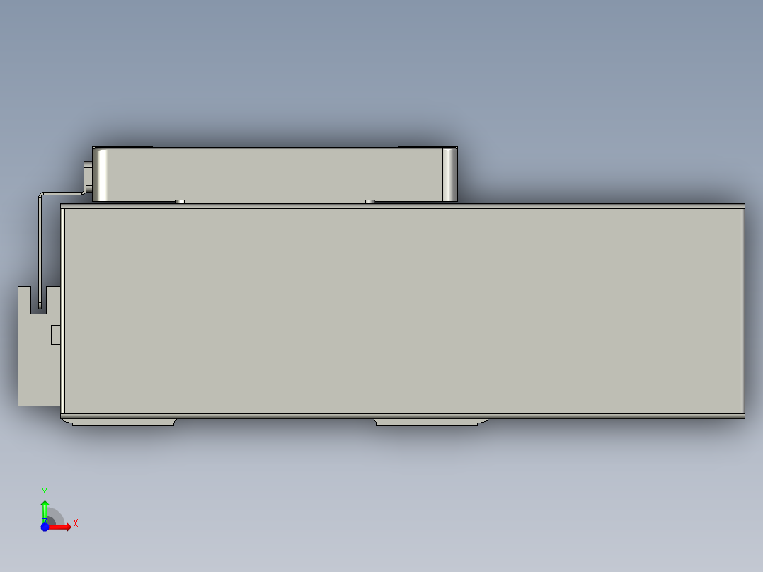 直线模组LHC14-S850-L设计图纸前视图