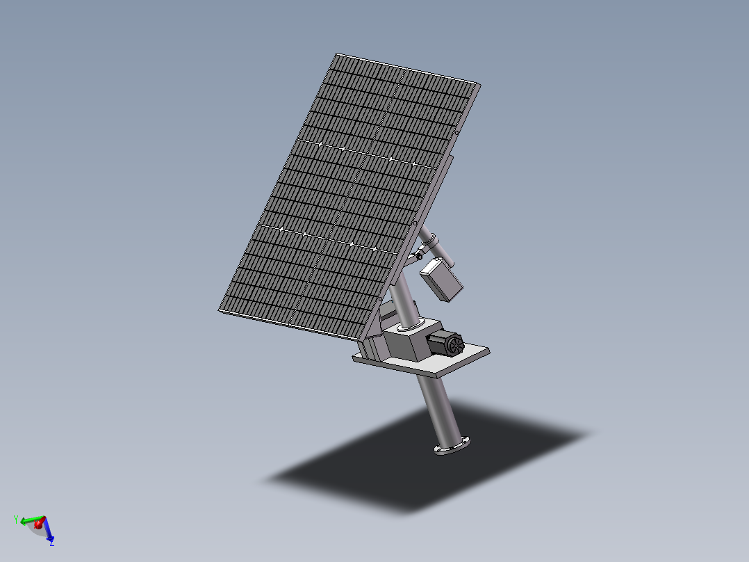 双轴太阳能发电板