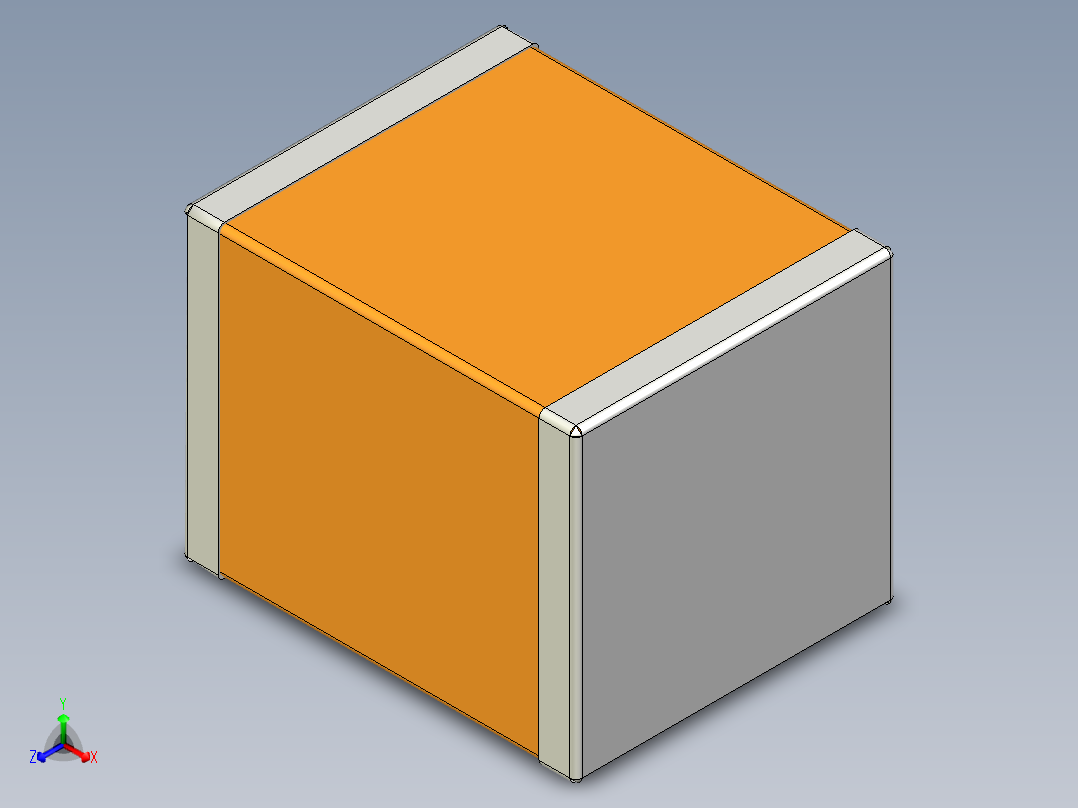 元器件3D封装C1210_26049正等轴测图