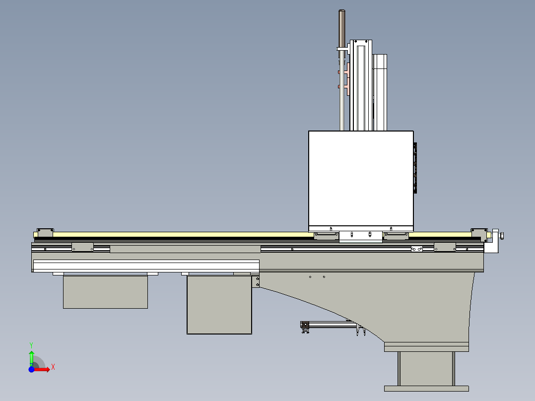 双臂机械手前视图