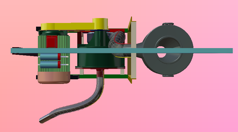 自吸式玉米大豆药材粉碎机catia模型