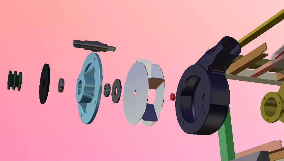 自吸式玉米大豆药材粉碎机catia模型