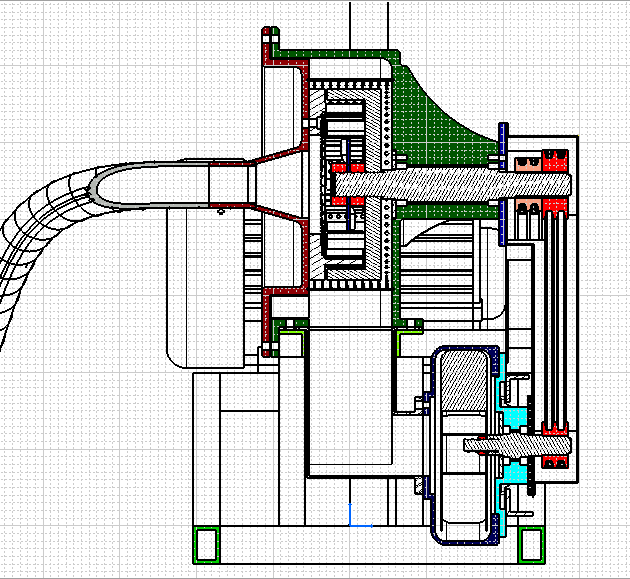 自吸式玉米大豆药材粉碎机catia模型