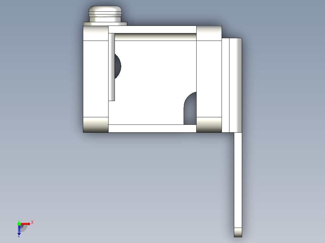 基恩士PZ-B31_kc图纸模型俯视图