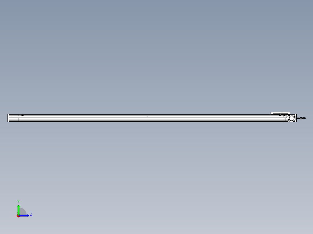 威洛博LB.GB同步带传动--欧规系列LB6A-L130-S2200-BR左视图