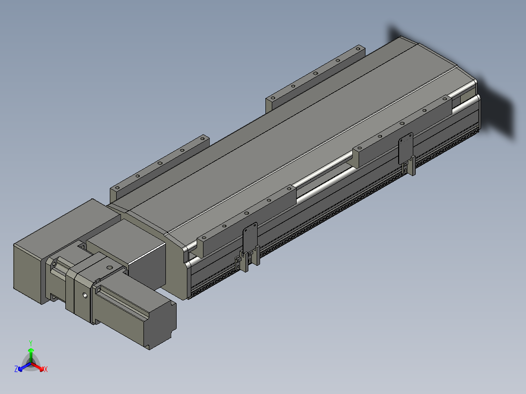 直线模组LHB21-L40-S350-BL设计图纸