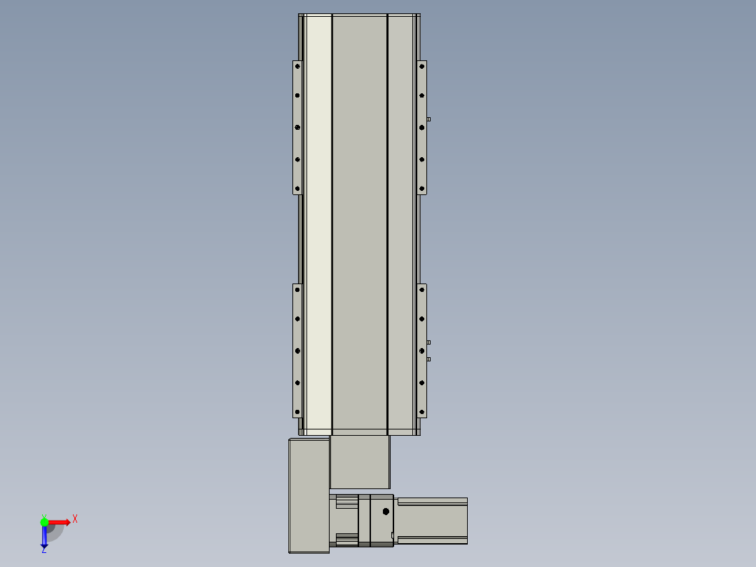 直线模组LHB21-L40-S350-BL设计图纸俯视图
