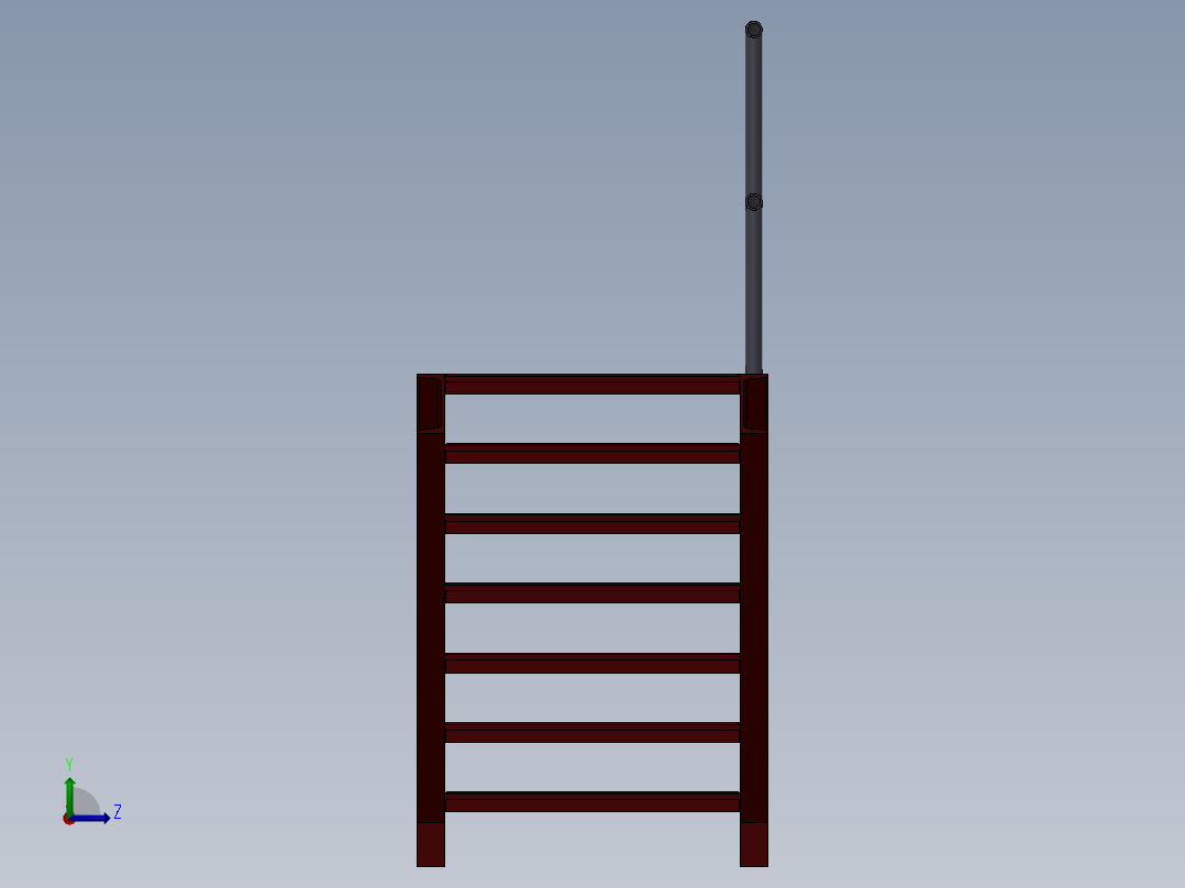 钢结构楼梯左视图