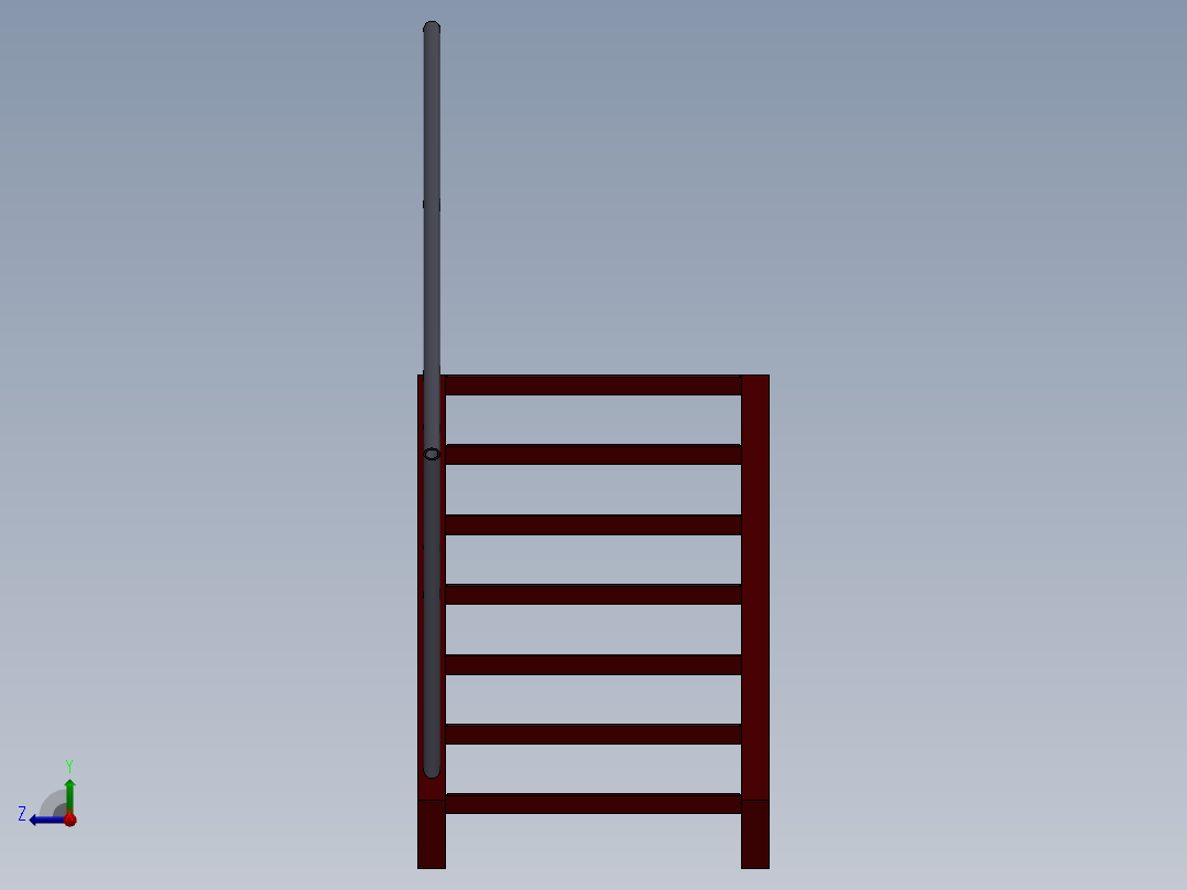 钢结构楼梯右视图