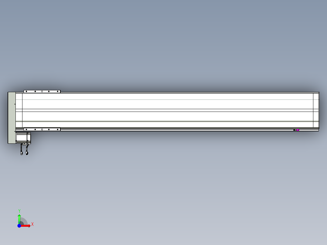 VF丝杆传动-一般环境VF27-Lxx-C-S1850-BL-ZP75-C3前视图
