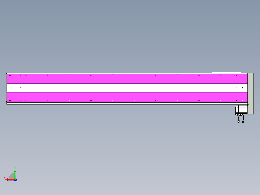 VF丝杆传动-一般环境VF27-Lxx-C-S1850-BL-ZP75-C3后视图