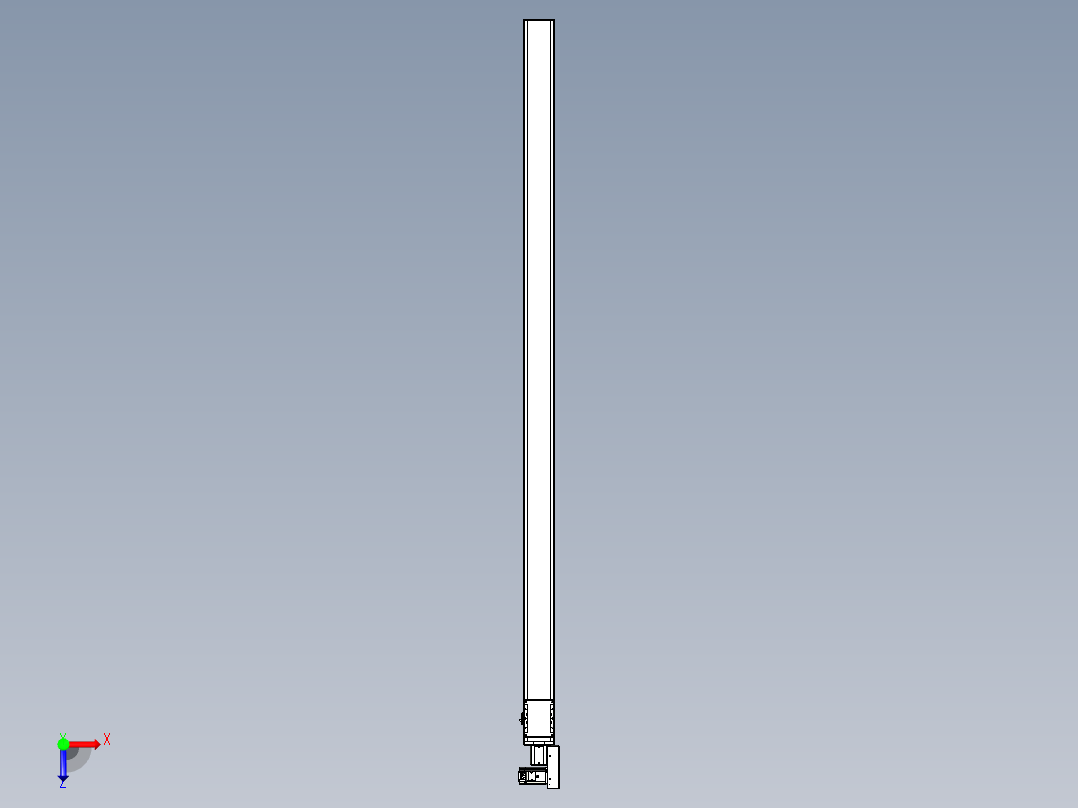 同步带全封闭直线模组TPA-HCB-105D-90-L2300-MR-C-P20-N3俯视图