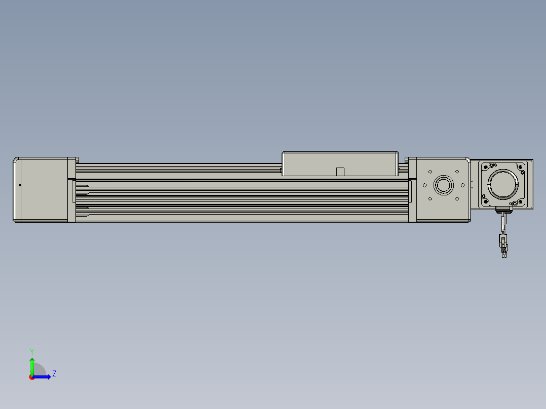 威洛博直线电机模组EB16-L208-S350-BL-ZP75-MS3-5K左视图