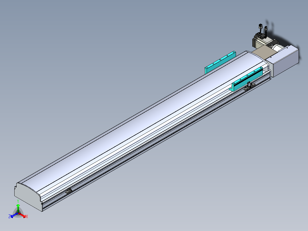 同步带滑台-半封闭B22H-L100-C-S1400-R-P75-D3-N5