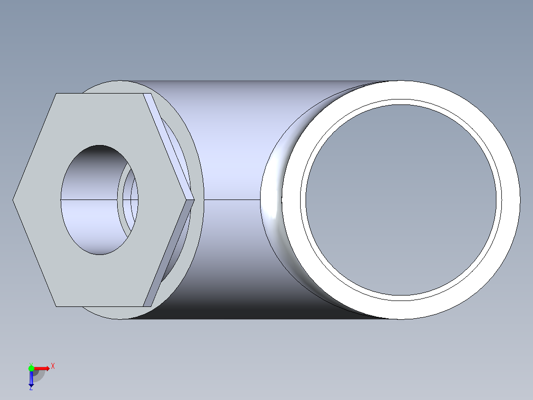 CPVC管件34-Sch80_45_Reducing_Wye_SxSxS_9870-337FB_3in x 1.5in俯视图