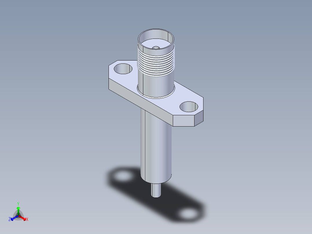 SMA接口73正等轴测图