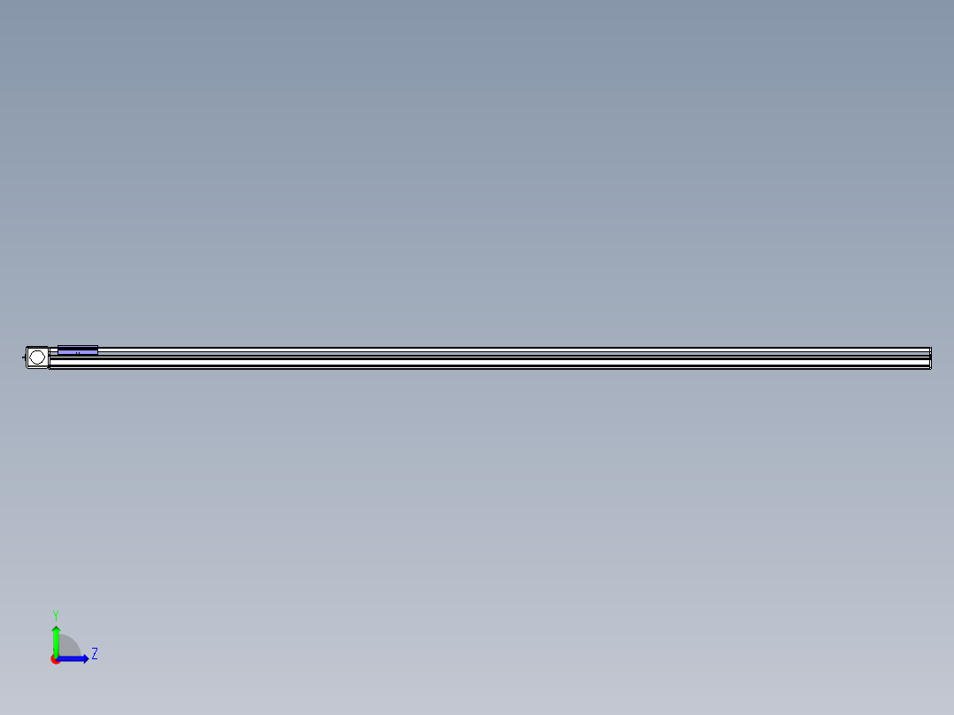 同步带滑台-半封闭B17-L100-S3300-R-P75-D3-N3左视图