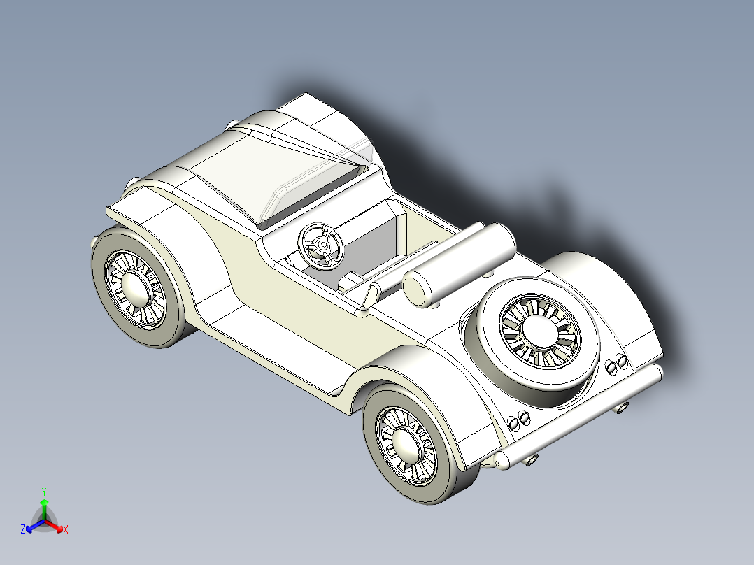 Inventor <span style='color: red'>汽车模型</span>