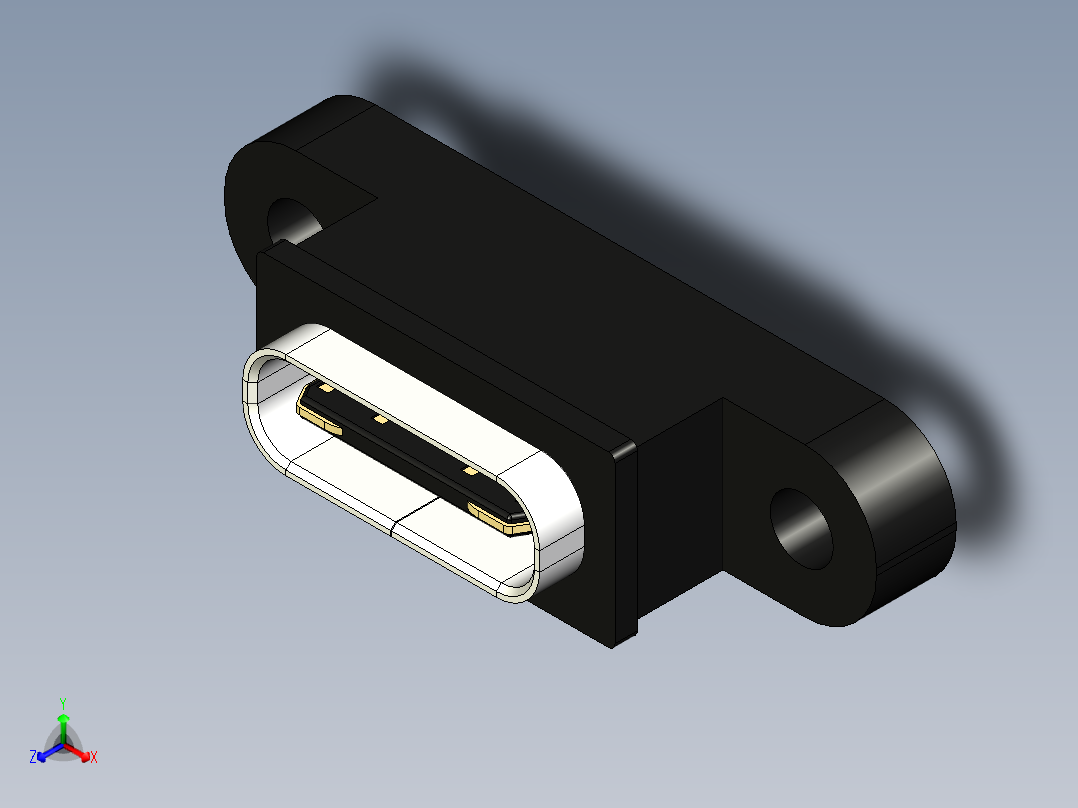 USB C 型插座面板安装