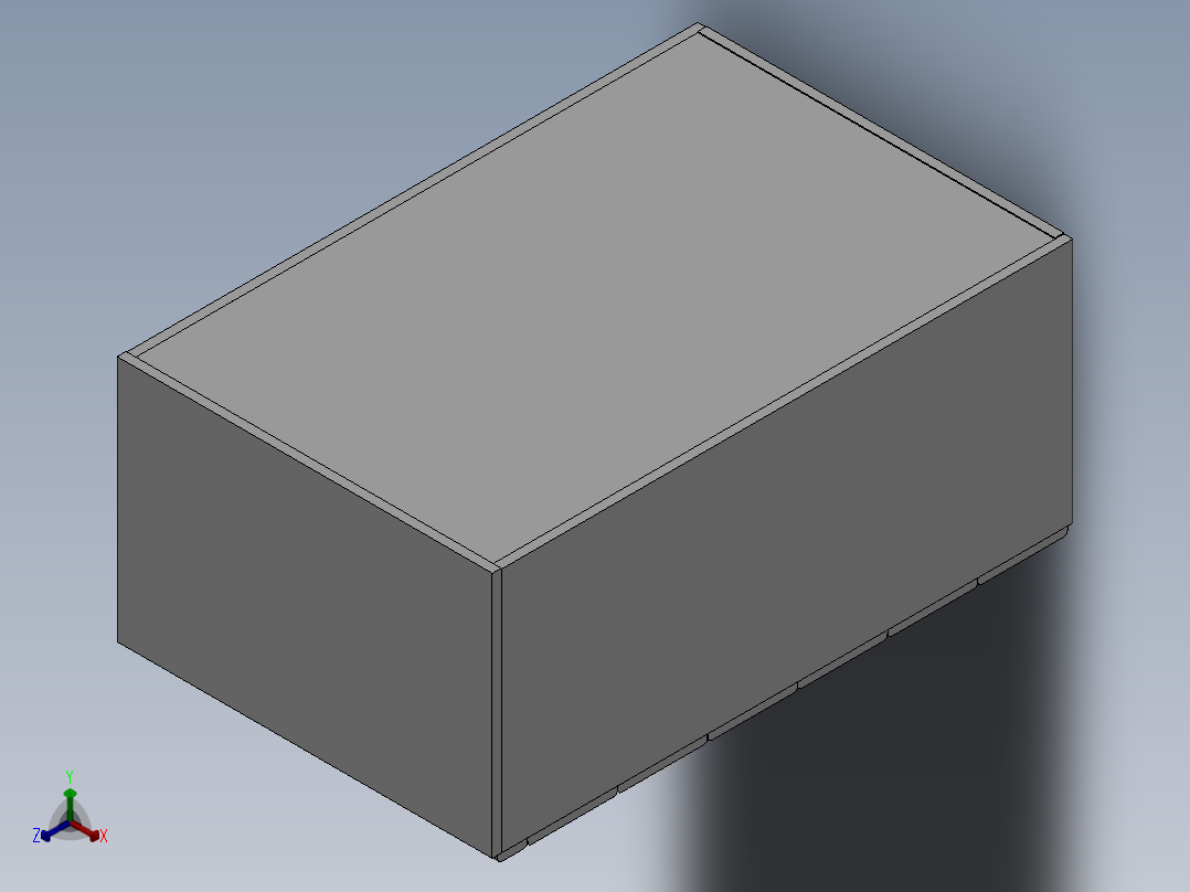 晾衣架正等轴测图