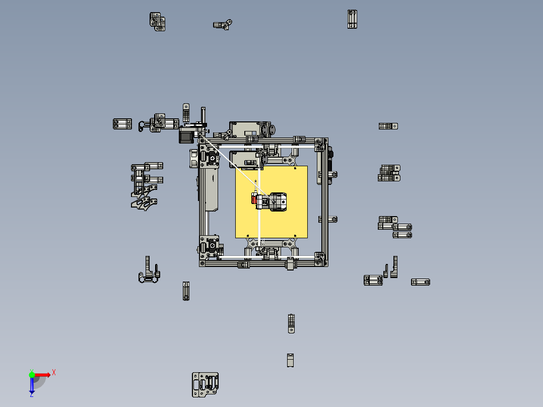 voron egacy打印机俯视图