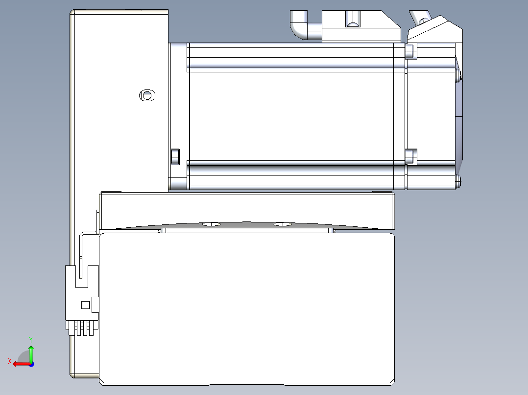 同步带全封闭直线模组TPA-HCB-120D-90-L200-RU-C-P40-N3后视图