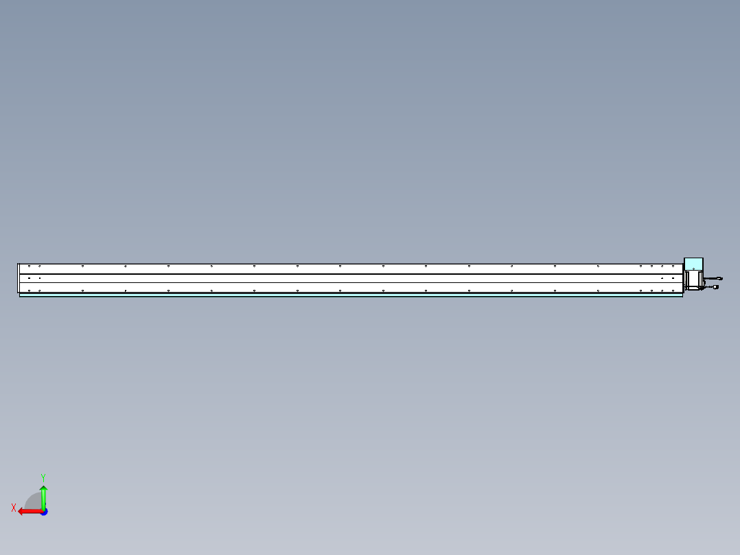 威洛博VBC同步带传动一无尘环境VBC14-L45-S2800-BRD-ZP75-C3后视图