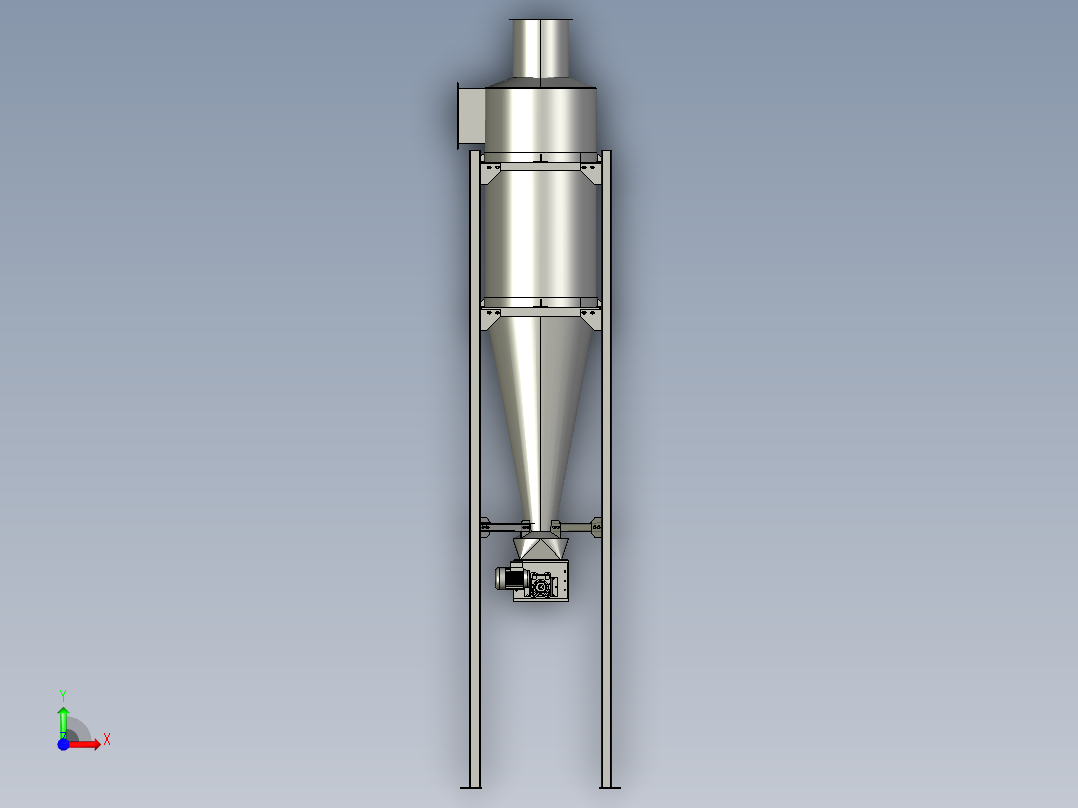旋风分离器前视图