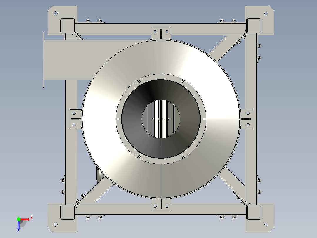 旋风分离器俯视图