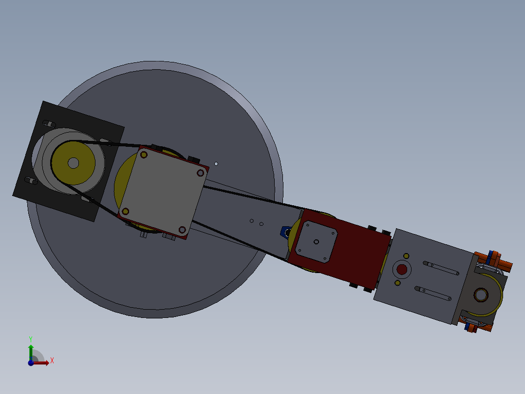 scara-robotic-arm SW STL（包含二维图纸）前视图