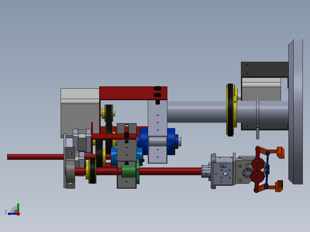 scara-robotic-arm SW STL（包含二维图纸）右视图