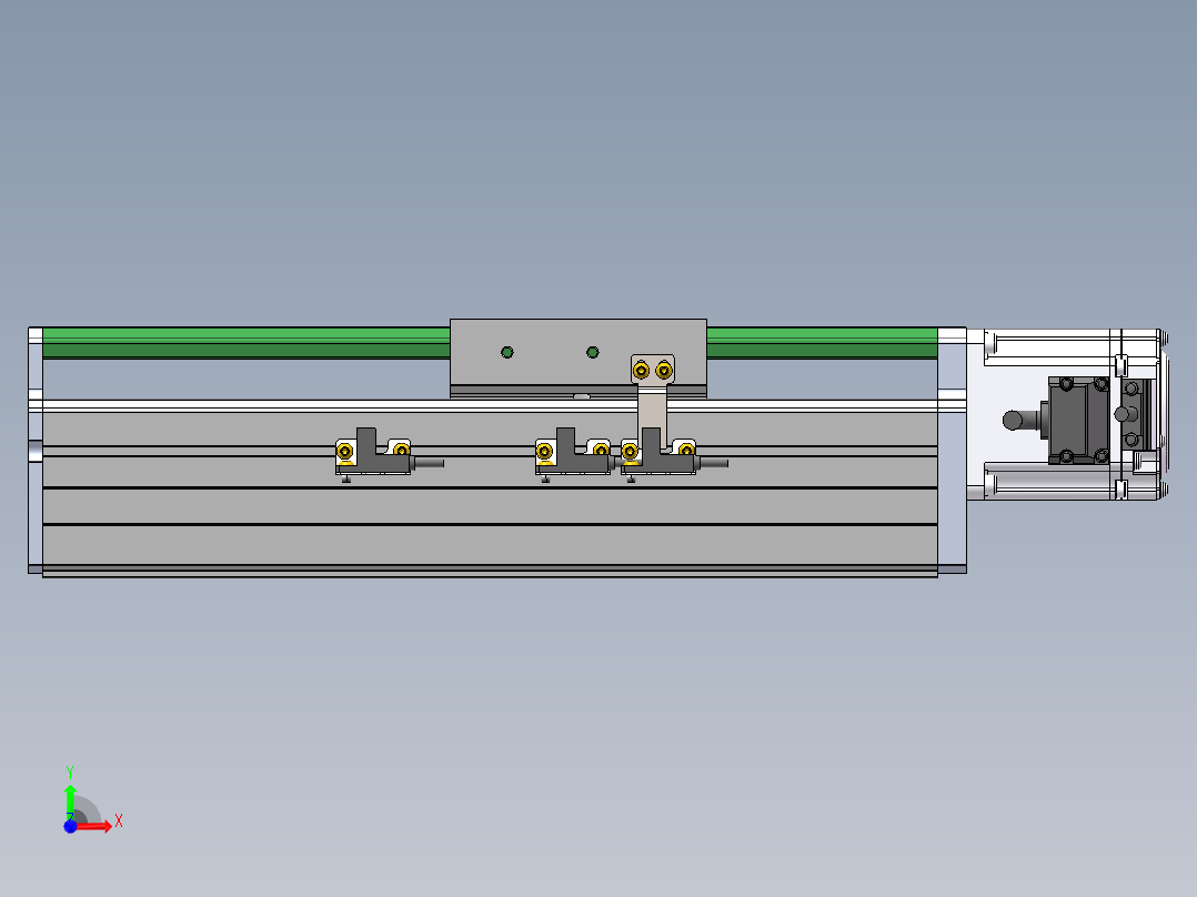 MTH丝杆半封闭模组MT100BS-BC-200W前视图