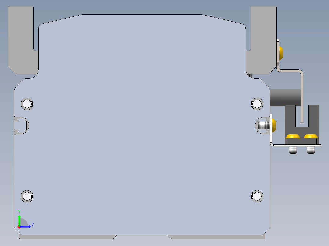 MTH丝杆半封闭模组MT100BS-BC-200W左视图
