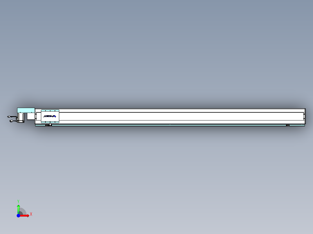威洛博VBC同步带传动一无尘环境VBC14-L45-S2100-BR-ZP40-C3前视图
