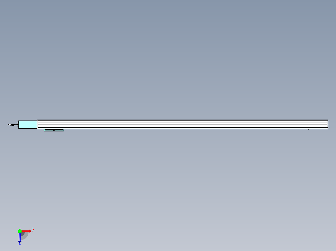 威洛博VBC同步带传动一无尘环境VBC14-L45-S2100-BR-ZP40-C3俯视图