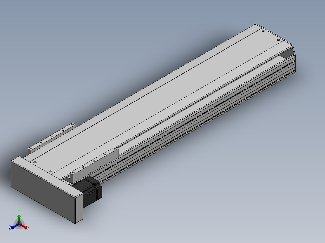 精密模组MY220-T10-850L-BL-P75B-C4-C正等轴测图