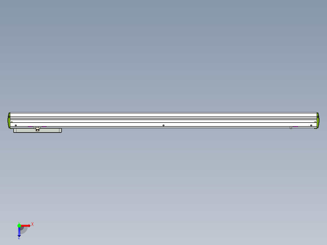 威洛博LC系列3d模型模组LC14S2Y-S1100俯视图