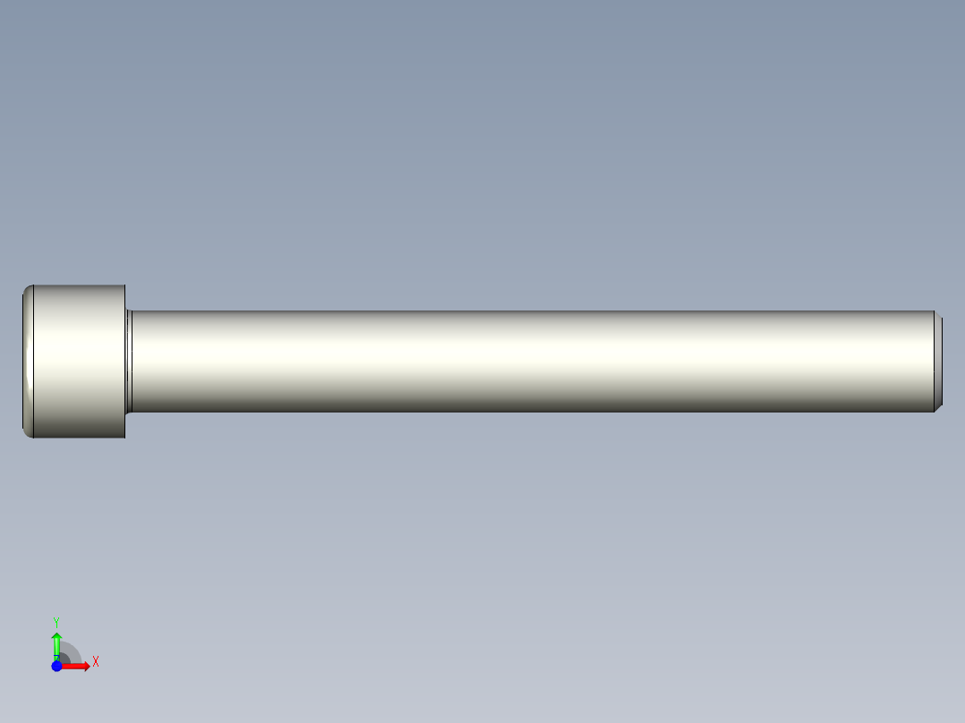 螺钉-DIN_912-M20x160.stp前视图