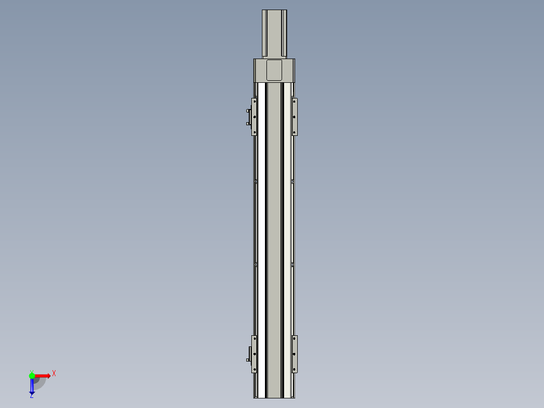 直线模组LHAT10-CA-S550-M-C3设计图纸俯视图