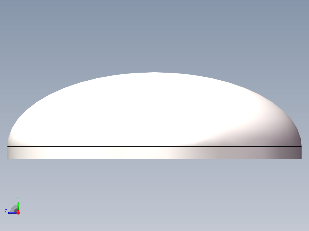 EHA椭圆形封头DN600右视图