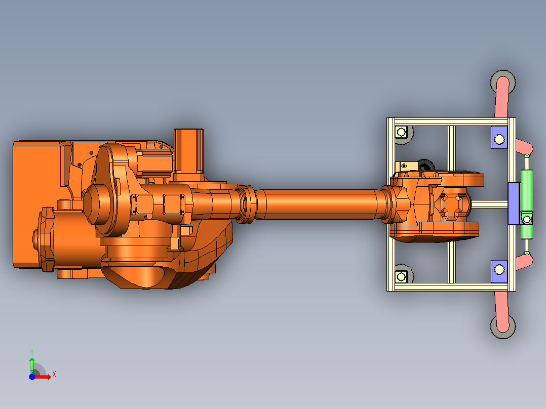 机械臂和末端执行器（工业机器人）CROE2.0.zip前视图